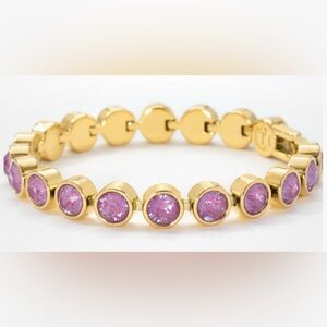 Touchstone Crystal by Swarovski GOLDEN ORCHID ice bracelet BNIB Oprah’s fav